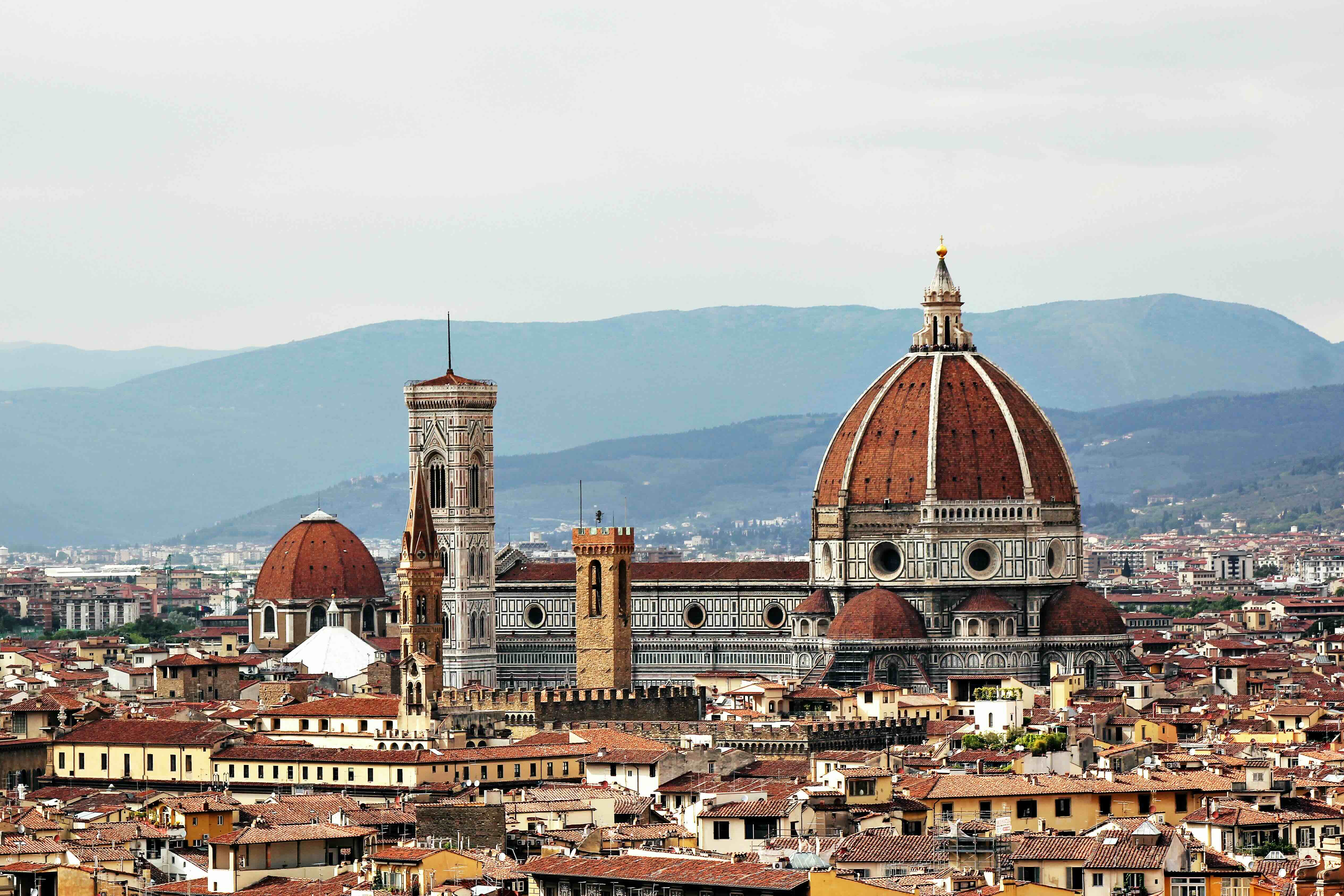 High-speed Frecciarossa train arriving at Firenze Santa Maria Novella from Venice