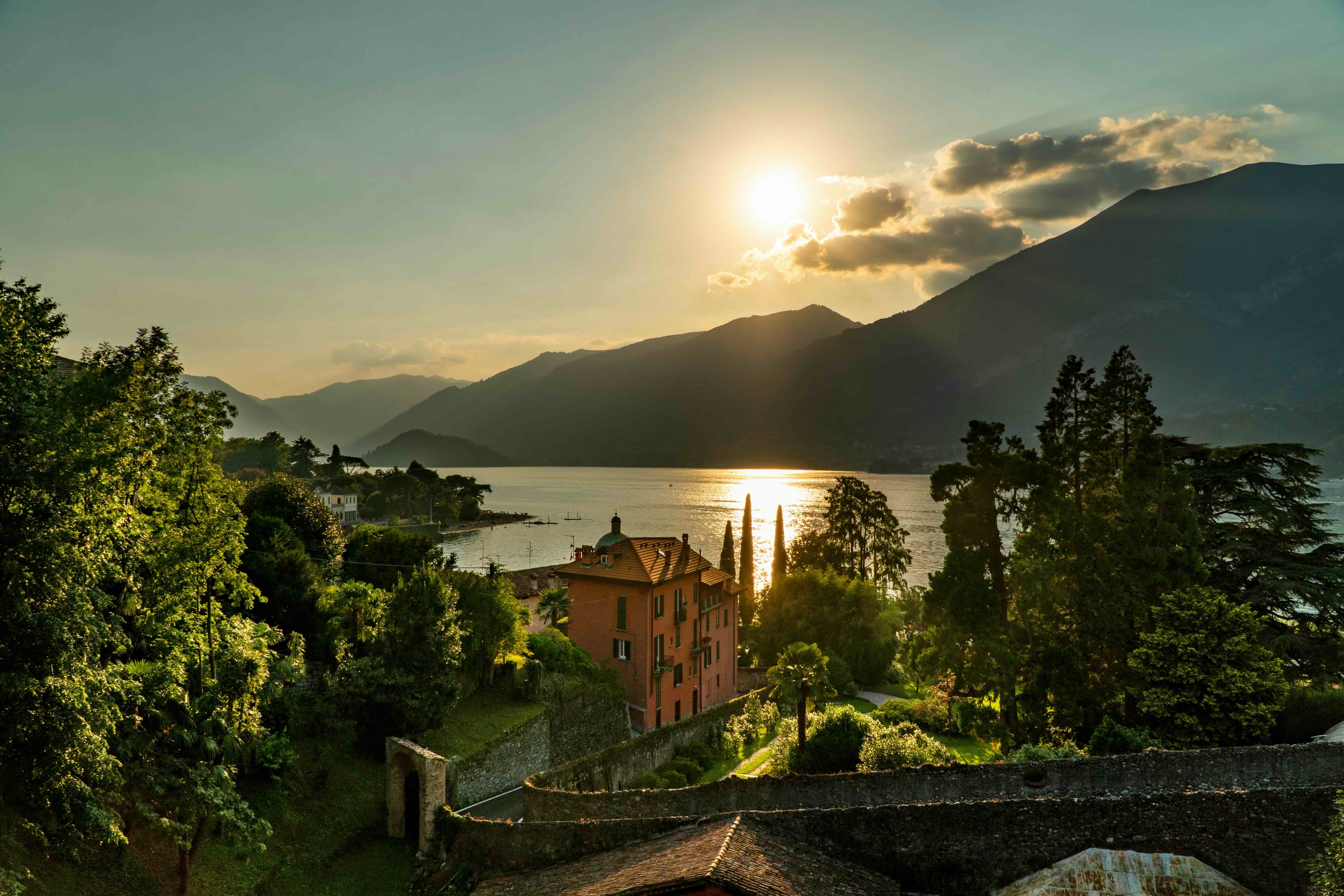 Trenord regional train departing Milan for the shores of Lake Como in Lombardy