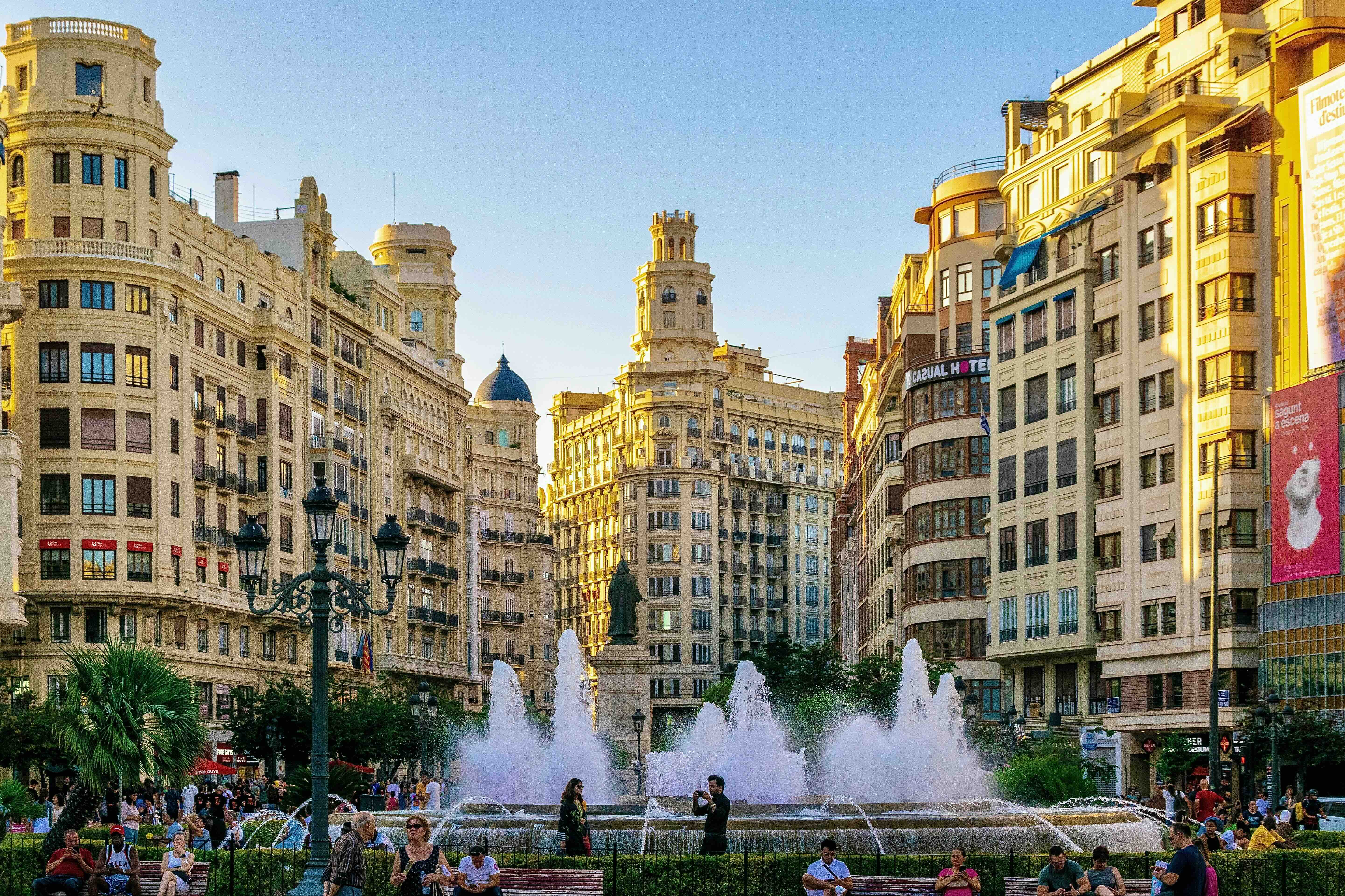 Renfe Euromed train on the Mediterranean coastal corridor between Barcelona and Valencia